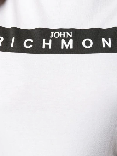 Shop John Richmond Studded Logo T In White