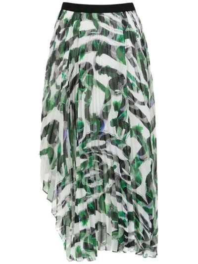 Shop Tufi Duek Printed Printed Skirt In Green
