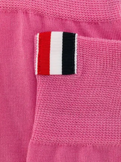 Shop Thom Browne 4-bar Mid-calf Cotton Socks In Pink