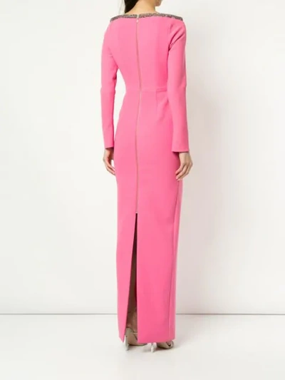 Shop Rachel Gilbert 'winona' Robe In Pink