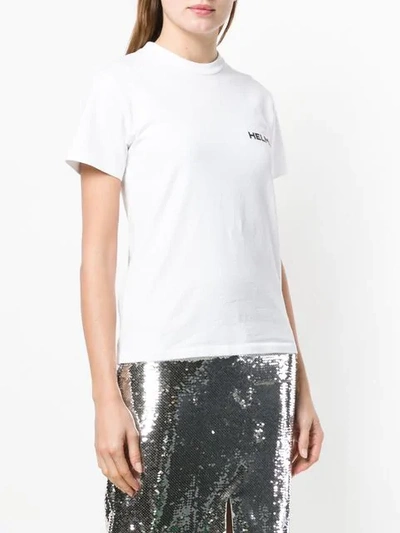 Shop Helmut Lang In Lang We Trust T In White
