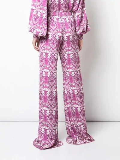 Shop Alexis Odille Wide-leg Trousers In Purple