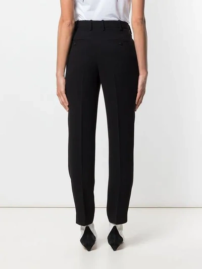 Shop Neil Barrett Mid-rise Tailored Trousers In Black