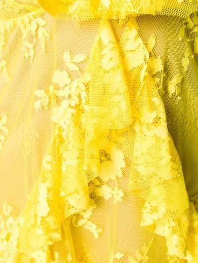ANIYE BY RUFFLE-TRIM SHORT DRESS - 黄色