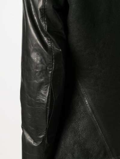 Shop Isaac Sellam Experience Zipped Biker Jacket - Black