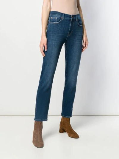 Shop 7 For All Mankind Classic Bootcut Jeans In Blue