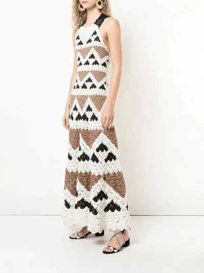 OSCAR DE LA RENTA CROCHET MAXI DRESS - 多色