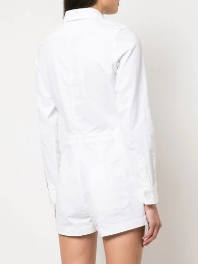 Shop Nili Lotan Structured Playsuit In White