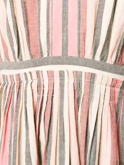 Shop Ulla Johnson Short Striped Dress In Pink