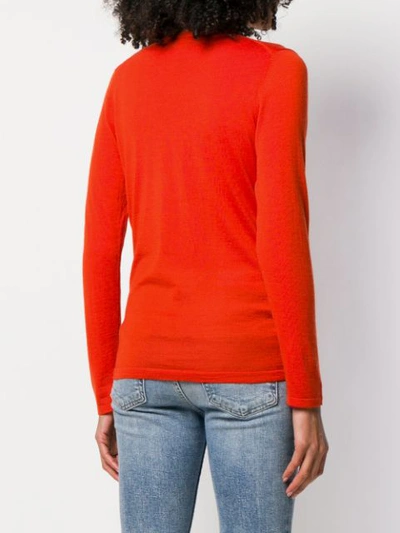 Shop N•peal Cashmere Cardigan In Orange