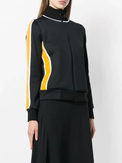 Shop Fendi Logo Embroidered Jacket In Black