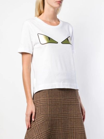 Shop Fendi 'bag Bugs' T-shirt In White