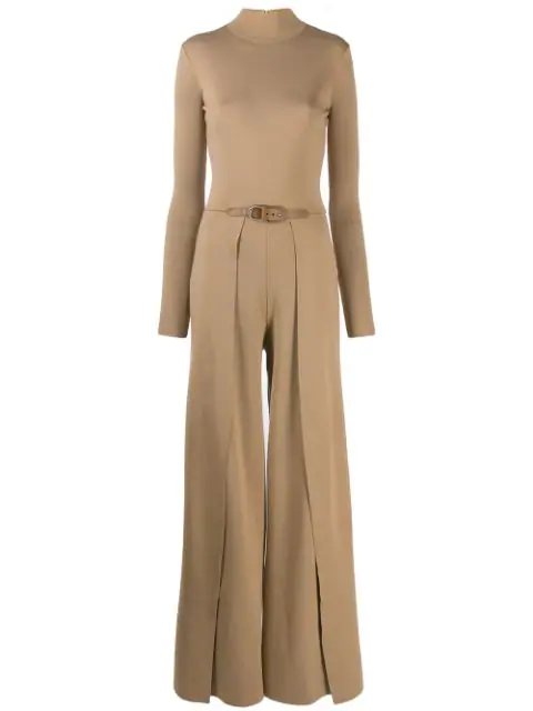 long sleeve flared jumpsuit
