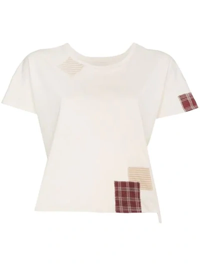 Shop 78 Stitches Cotton Patchwork T Shirt - White