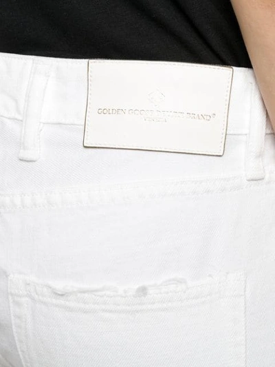 GOLDEN GOOSE DELUXE BRAND MID-RISE TAPERED JEANS - 白色