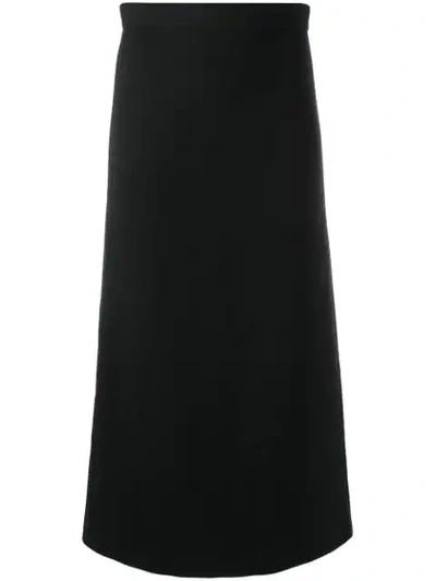 Shop Dsquared2 Straight Midi Skirt In Black