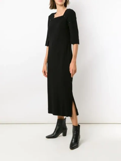 Shop Alcaçuz Lorelai Midi Dress In Black