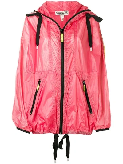Shop Marc Jacobs Hooded Lightweight Windbreaker In Pink