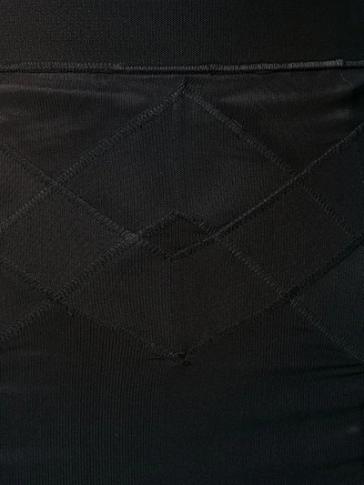 MURMUR 半透明铅笔半身裙 - 黑色