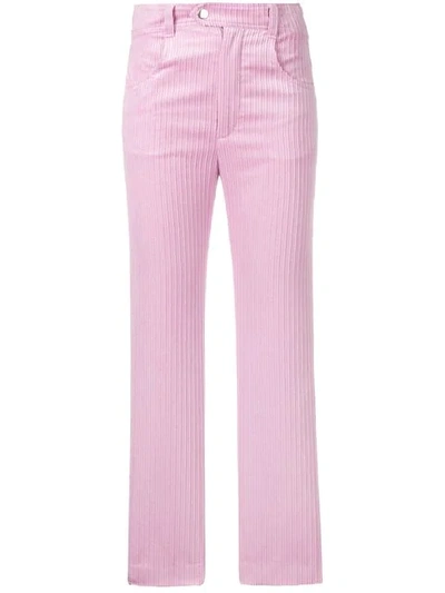 Shop Isabel Marant Large Corduroy Trousers In Pink