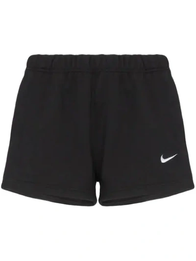 Shop Nike Signature Logo Track Shorts In Black