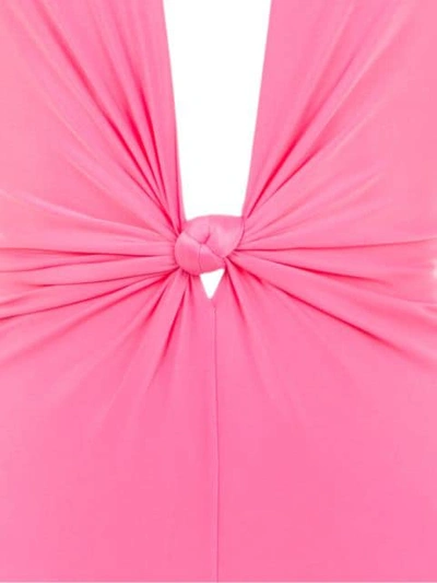 Shop Adriana Degreas Halter Neck Jumpsuit In Pink
