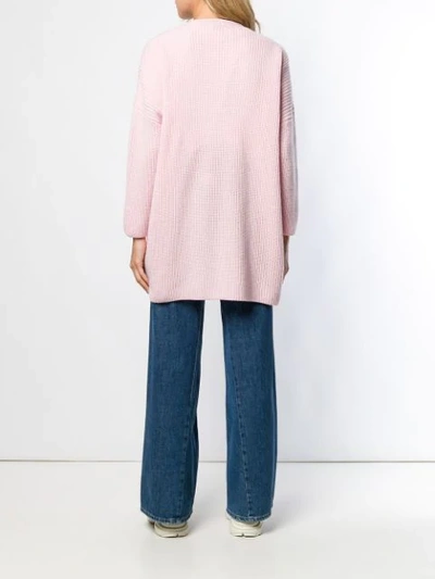 Shop Incentive! Cashmere Ribbed Knit Cardigan In Pink
