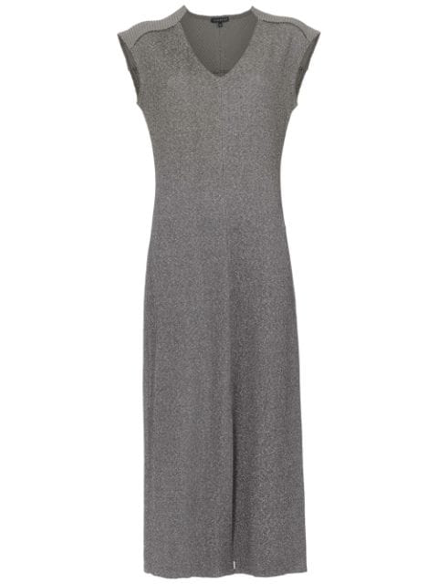 AlcaÇUz Linear Midi Dress In Grey | ModeSens