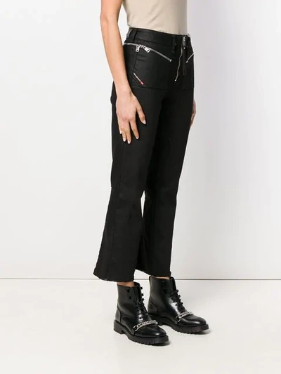 Shop Diesel Bootcut Flared Jeans In Black