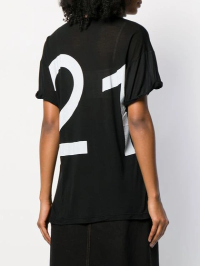 Shop N°21 Nº21 T-shirt Mit Logo-print - Schwarz In Black
