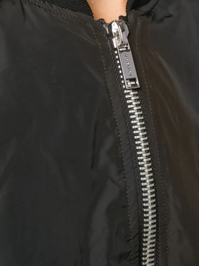 Shop Michael Michael Kors Oversized Bomber Jacket In Black