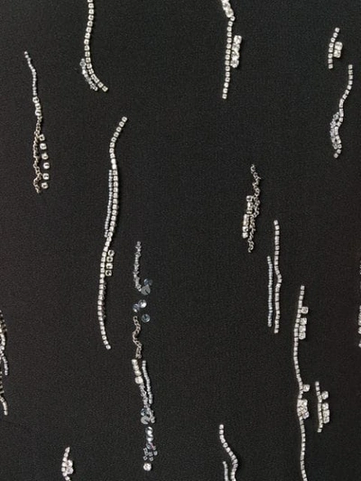 Prada Embellished Asymmetric Dress In Black