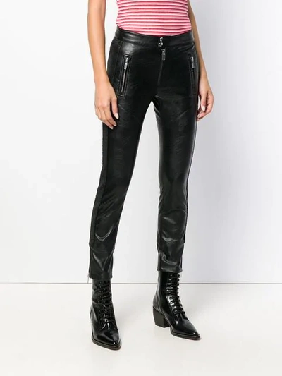 ISABEL MARANT ÉTOILE ZAPERRY BIKER TROUSERS - 黑色