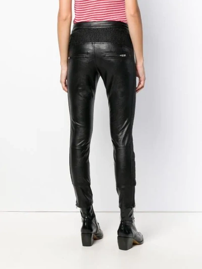 ISABEL MARANT ÉTOILE ZAPERRY BIKER TROUSERS - 黑色