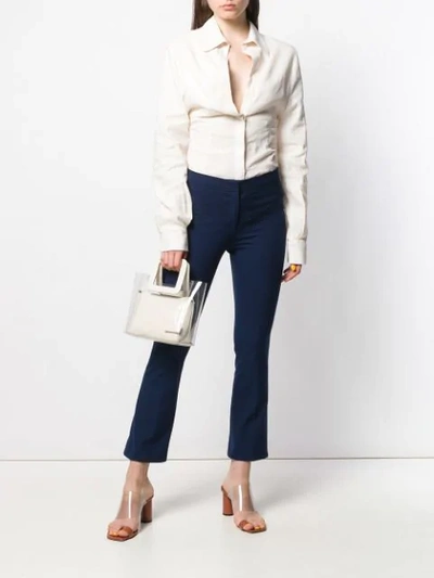 Ql2 Monet Capri Pants In Blue