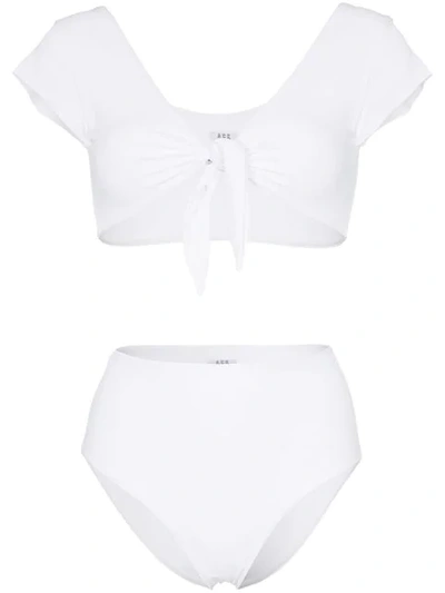 Shop Ack Marina Tie-front Bikini In White