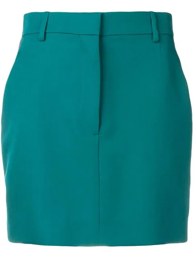 Shop Calvin Klein 205w39nyc Straight Mini Skirt In Green