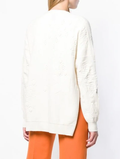 Shop Barrie Wrap Cardigan In White