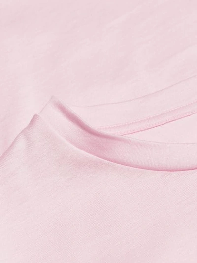 Shop Versace Print Logo T-shirt In Pink
