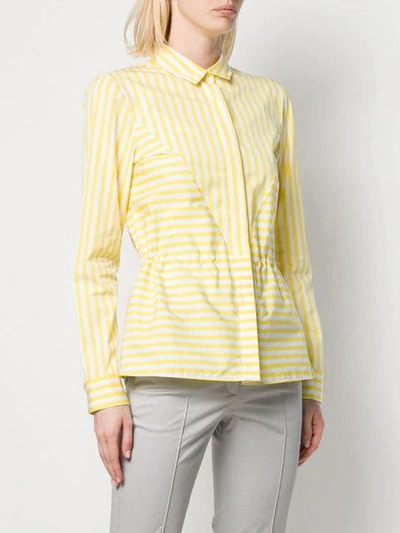 AKRIS PUNTO STRIPED SHIRT - 黄色