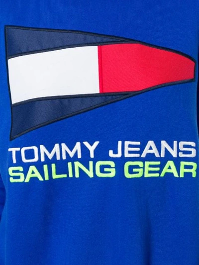 Shop Tommy Jeans Logo Sweatshirt In Blue