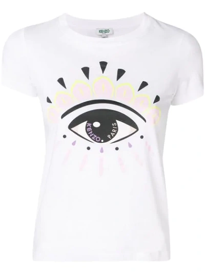 Shop Kenzo Eye Print T-shirt In White