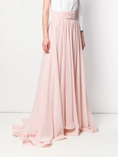 Shop Styland Pleated Maxi Skirt In Pink