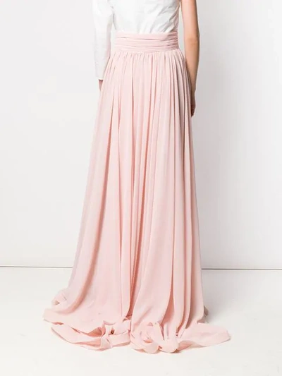 Shop Styland Pleated Maxi Skirt In Pink