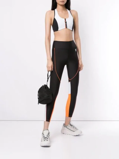 Shop P.e Nation Trackbar Leggings In Black