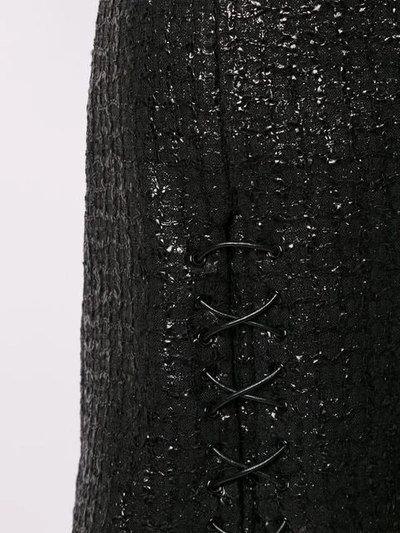 OLIVIER THEYSKENS 金属感短裤 - 黑色