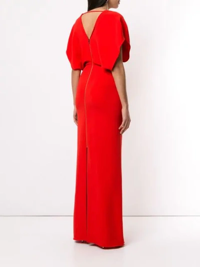 ROLAND MOURET LORRE SS GOWN - 红色