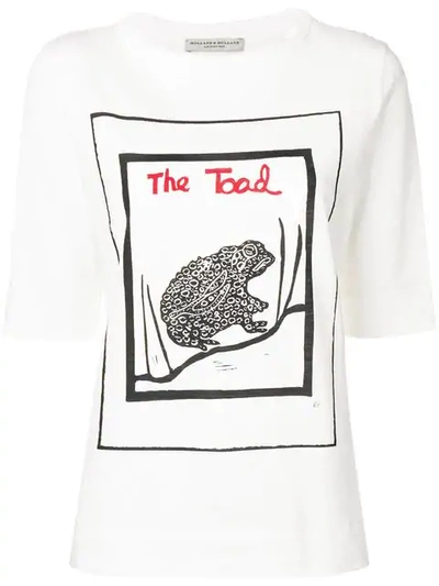 Shop Holland & Holland The Toad Print T-shirt In White