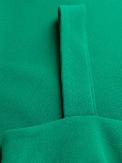 Shop Dolce & Gabbana Dart-detail Square-neck Dress In Green