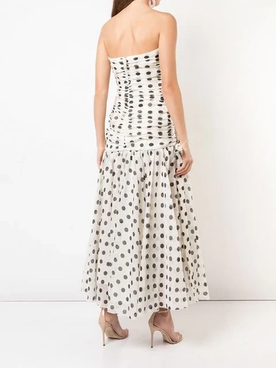 Shop Zimmermann Ruched Off-shoulder Dress In White